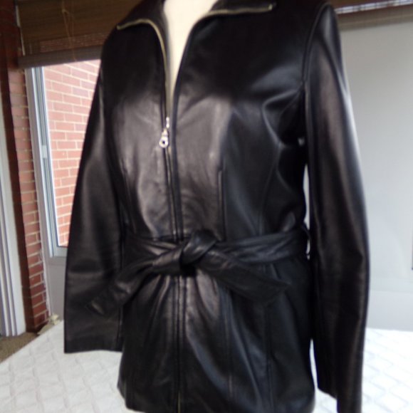 Wilson Leather Jacket Small Black - Picture 2 of 8